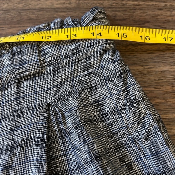 ❤️ American Eagle Outfitters Women's Gray Plaid Wide Leg Pants L - Picture 6 of 9